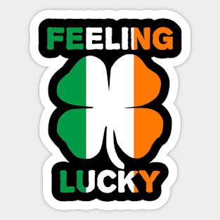 Feeling Lucky St. Patrick's Day Shamrock Sticker